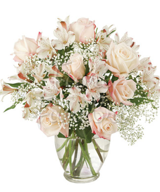 bouquet-rose-alstromeria-bianchi